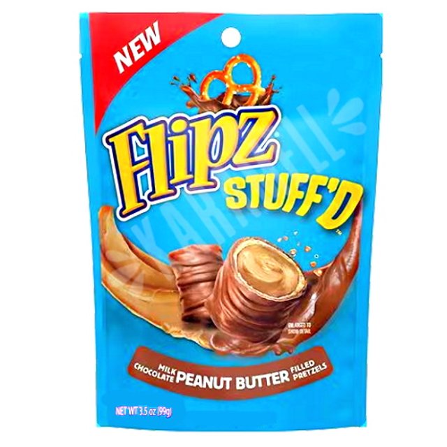 Flipz Stuff'd Milk Chocolate Peanut Butter Pretzels - Importado EUA