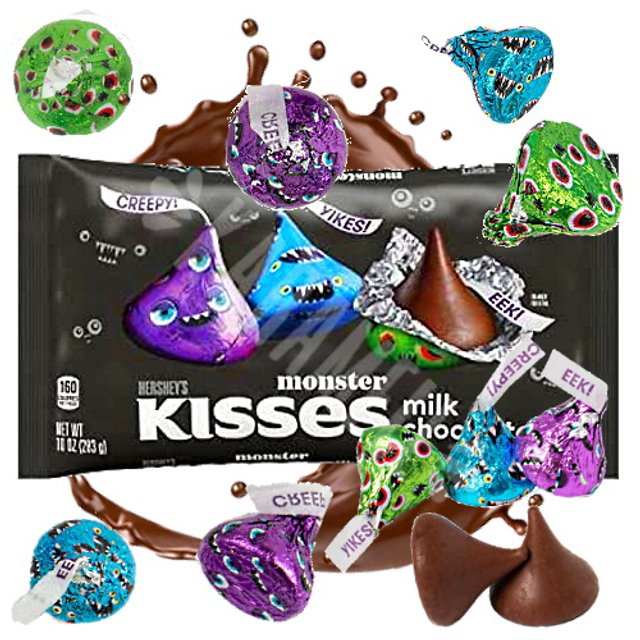 Chocolate Hershey´s Kisses Monster Halloween Importado EUA Karamell