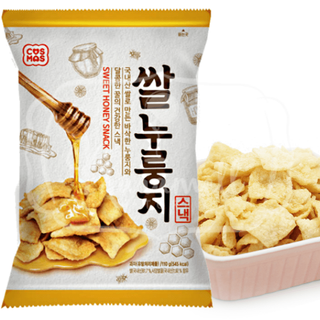 Salgadinho de Arroz com Mel Cosmos Sweet Honey - Importado da Coréia