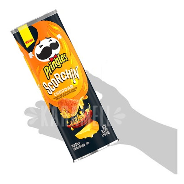 Batata Pringles Scorchin Cheddar - Importado EUA  