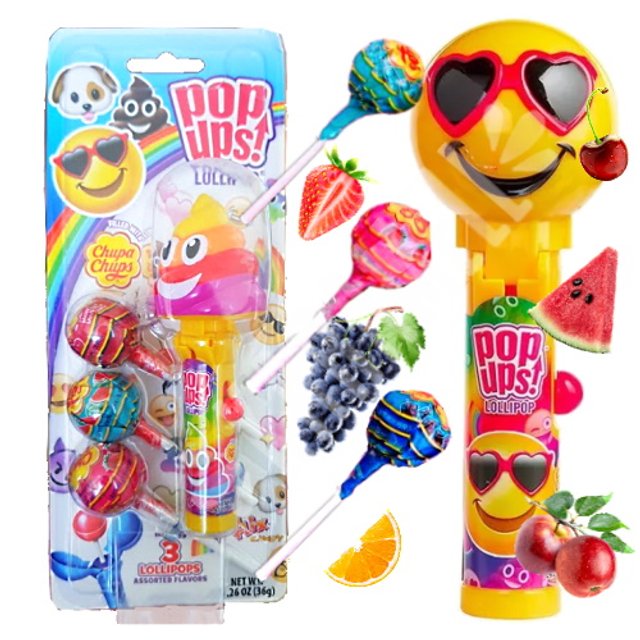 Dispenser D Emoji Pop Ups Lollipop Chupa Chups Pirulitos - México
