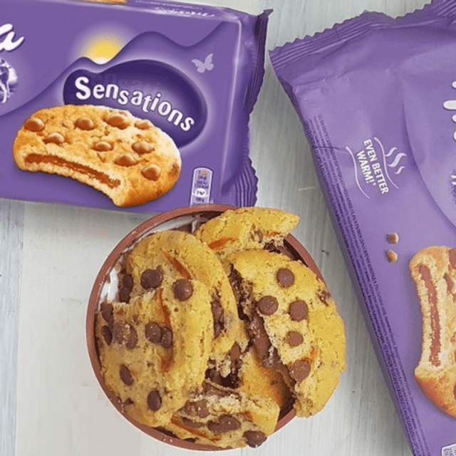 Milka Sensations Cookies Recheados Chocolate - ATACADO 6 Chocolates - Importados da Alemanha