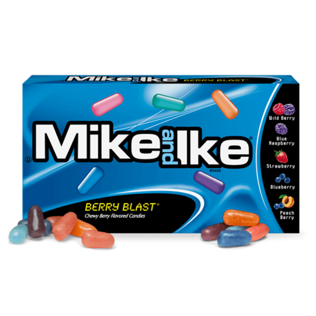 Balas Importadas EUA - Mike and Ike Berry Blast Candy 22g