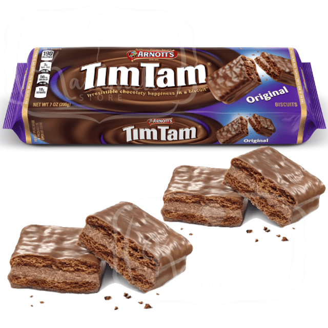 Tim Tam no Brasil - Arnott's * AUTÊNTICO * Importado da Austrália - Sabor: ORIGINAL (Chocolate)