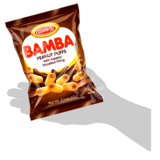 Salgadinho Bamba Peanut Butter Puffs Hazelnut - Importado Israel