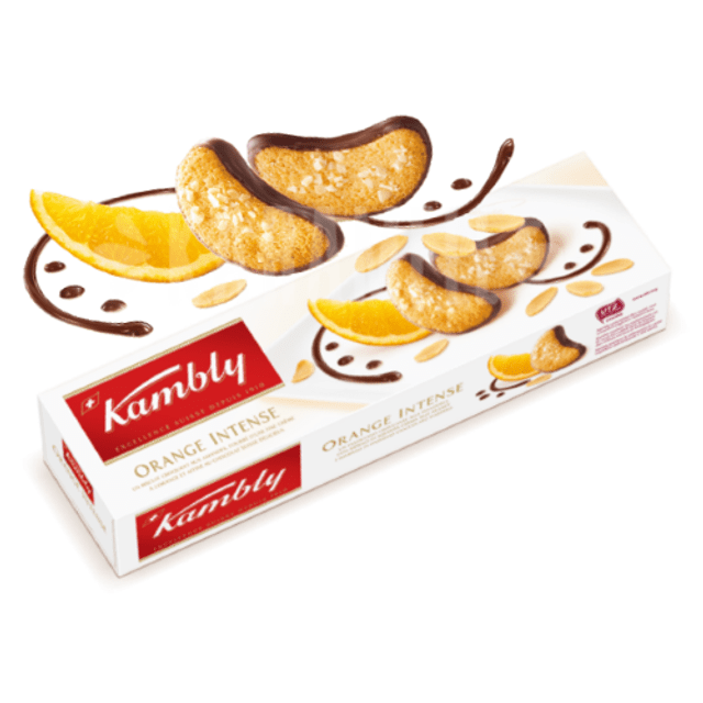 Biscoitos Kambly com Chocolate e Laranja - Importado Alemanha