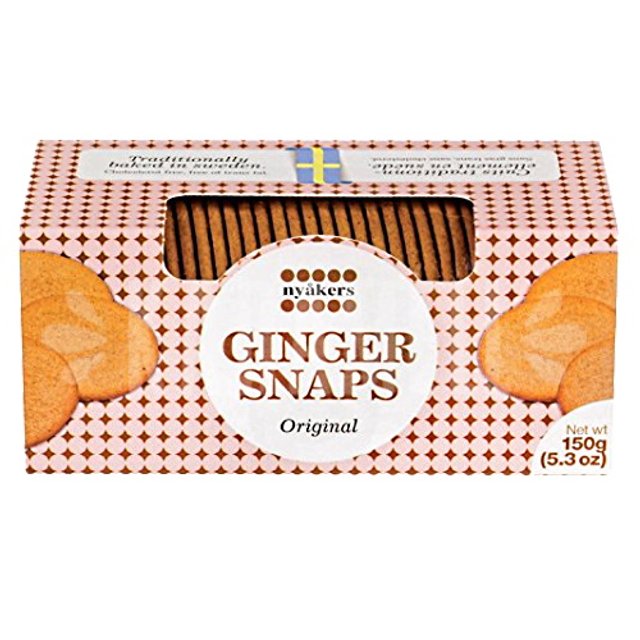 Ginger Snaps Original - Biscoitos Nyakers - Importado Suécia