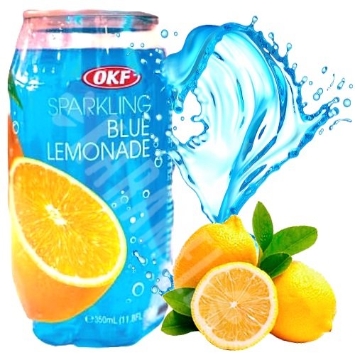 Bebida Sparkling Blue Lemonade Lite - OKF - Importado Coreia