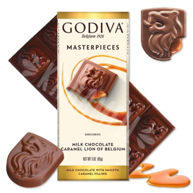 Godiva Masterpieces Milk Chocolate Caramel Lion - Importado EUA