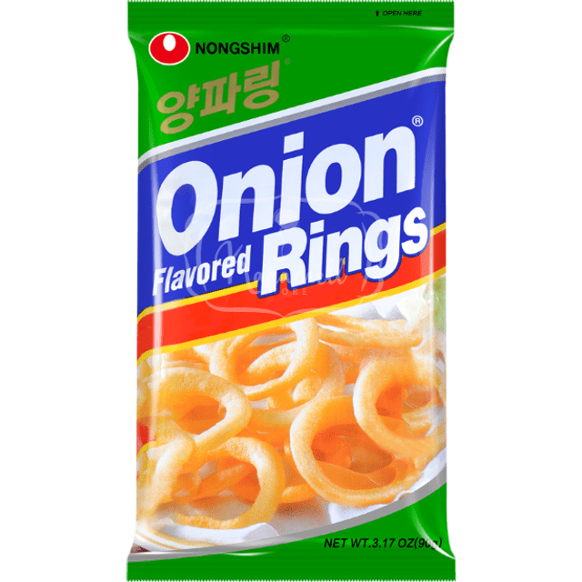 Nongshim Onion Rings - Aneis de Cebola 90g - Salgadinho Importado Coreia