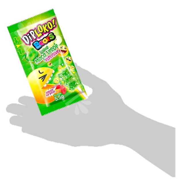 Pirulito Explosivo Bears Sabor Maça Verde - Dip Loko - Importado ...