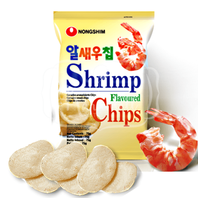 Nongshim Alseu Shrimp Chips - Salgadinho Camarão - Importado da Coreia