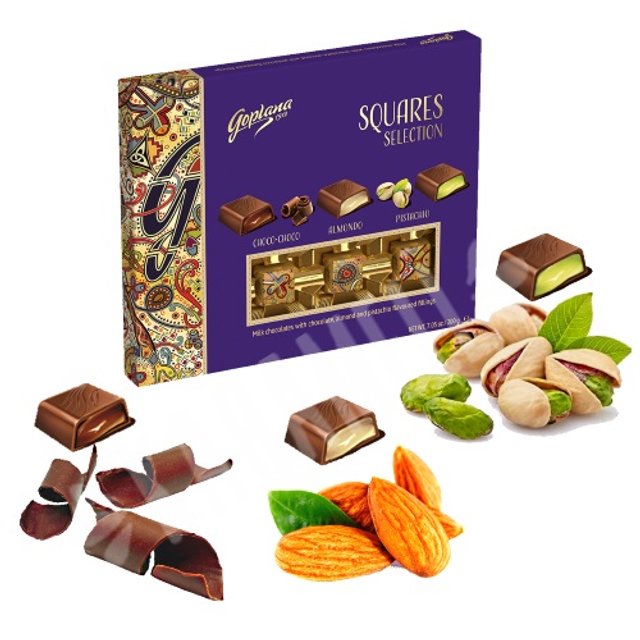 Chocolate Goplana Squares Selection - Importado Polônia