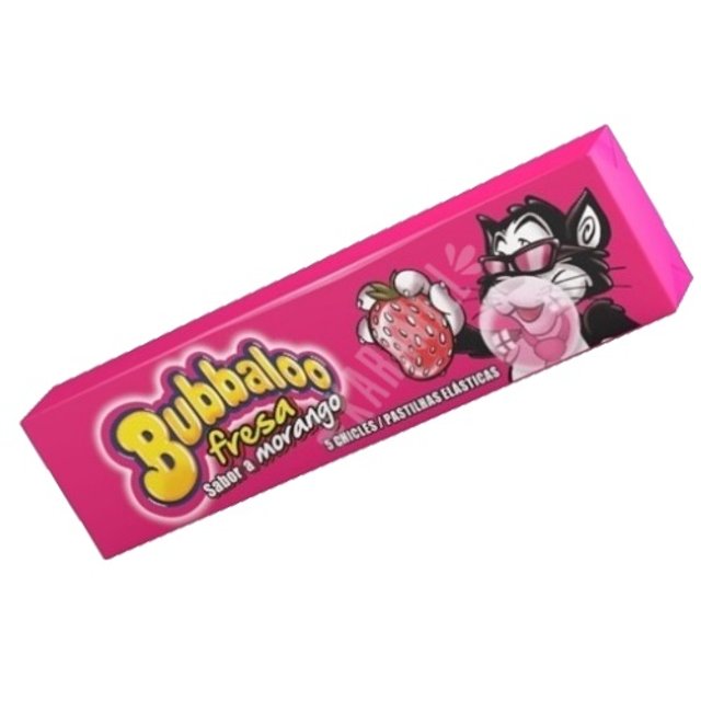 Chiclete Bubbaloo Morango - Importado Espanha