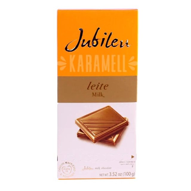 Barra de Chocolate ao Leite - Jubileu - Importado Portugal