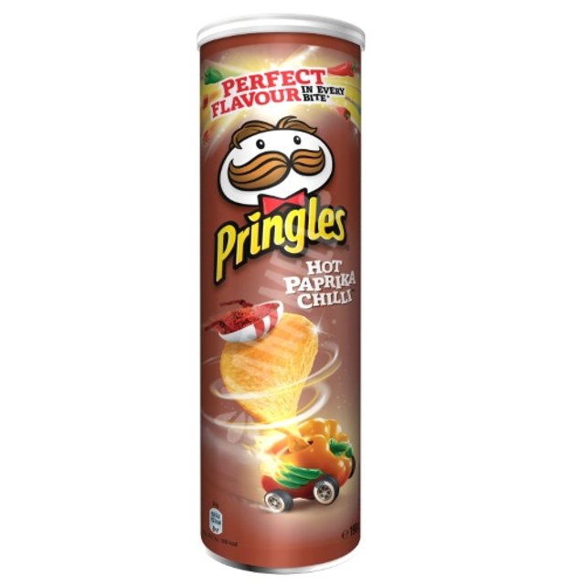 Batatas Pringles sabor Hot Paprika Chilli - Importado da Bélgica