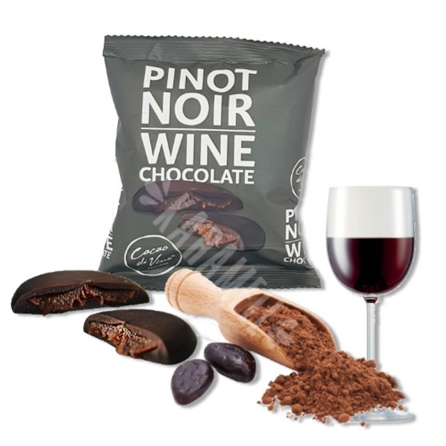 Bombons Wine Chocolate Negro Pinot Noir - Cacao Di Vine - Portugal