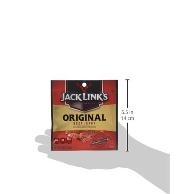 Jack Link's Snacks Carne PREMIUM - 1 Pacote(18grs) Sabor ORIGINAL
