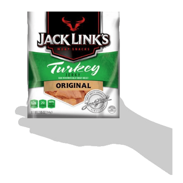 Jack Link's Turkey Jerky Original * Edição Limitada * Snack de Carne de Peru Com Especiarias - Importado dos Estados Unidos