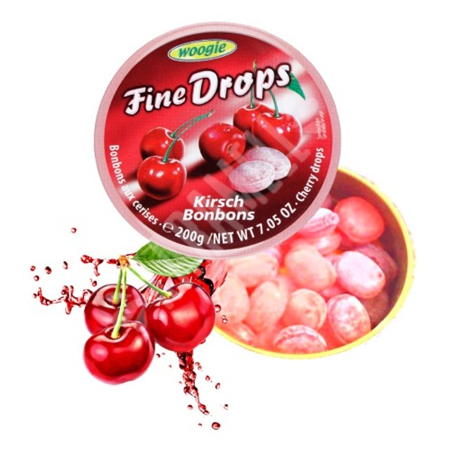 Balas Finas sabor Cereja - Fine Drops - Importado da Áustria