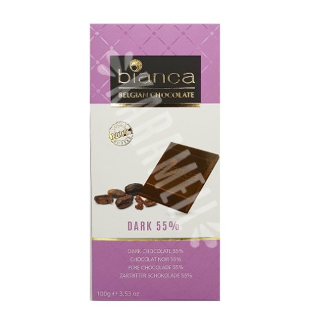 Chocolate Dark 55% Bianca - Belgian - Importado Bélgica