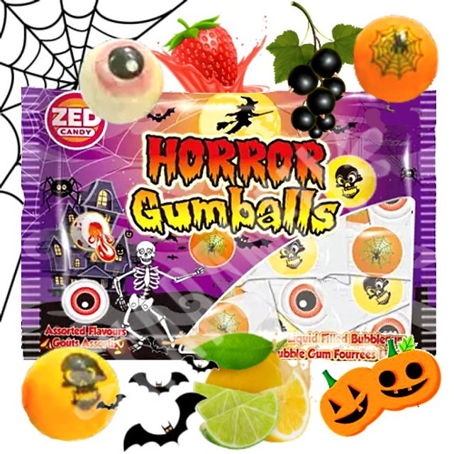 Chicletes Horror Gumballs Zed Candy - Importado