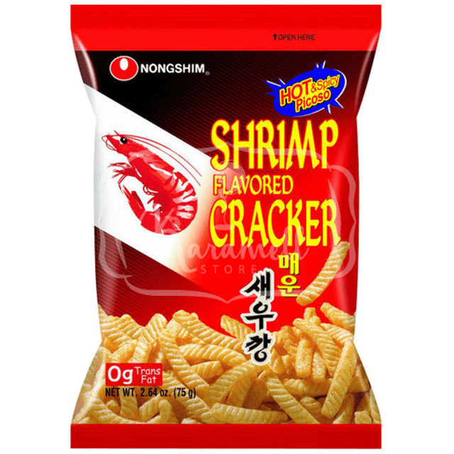 Salgadinhos Importados da Coreia - Nongshim Spicy Shrimp Crackers