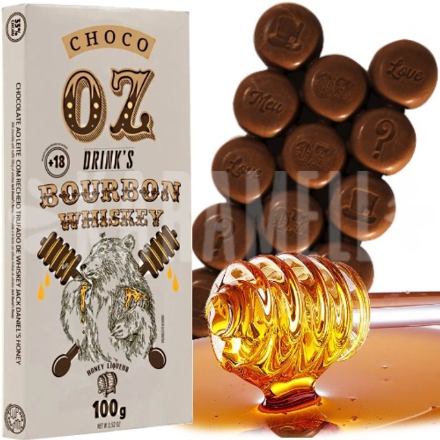 Chocolate com Trufa de Uísque e Mel - ATACADO 6X -  Choco OZ