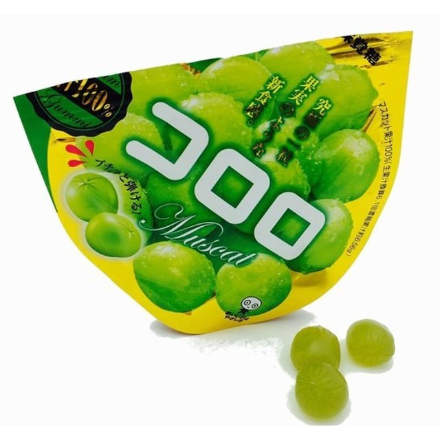 Doces do Japão - Premium Gummy - Balas Sabor Uva Verde