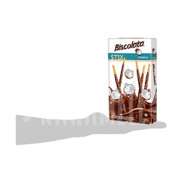 Biscoitos Stix Biscolata - Cobertos Chocolate ao leite e Coco - Turquia