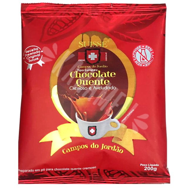 Chocolate Quente Premium Tipo Europeu - Suisse Chocolat