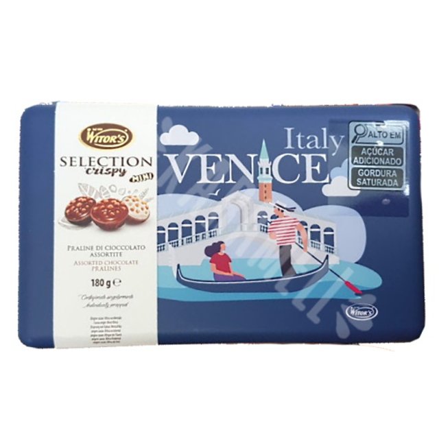 Bombons Chocolate Sortidos Witor´s - Caixa Temática Venice - Itália