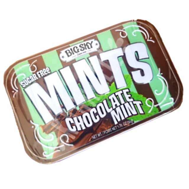Balas Mints Chocolate Mint Sugar Free Big Sky - Canadá