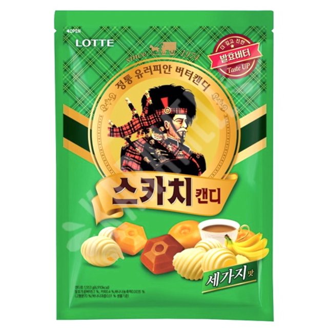 Balas Premium Scotch Trio Candy - Lotte - Importado Coreia