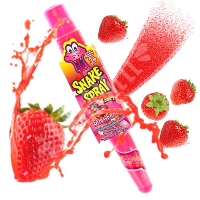 Snake Spray Candy Strawberry - Bala Spray - Importado