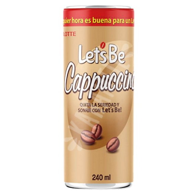 Bebida de Café 240ml Let's Be Cappuccino  - Lotte - Coreia