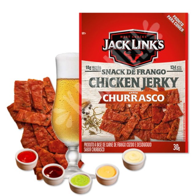Snack de Frango Chicken Jerky Churrasco - Jack Link's
