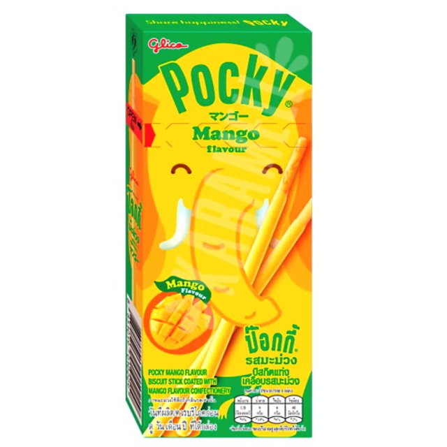Pocky Biscoito Glico sabor Manga - Importado Tailândia