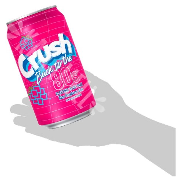 Refrigerante Crush Back to the 80s Eletric Blue Raspberry - EUA ...