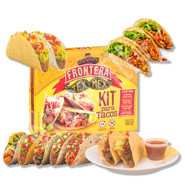 Tacos & Molho e Tempero - Frontera Tex Mex - Importado Bélgica