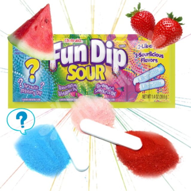 Pirulito Explosivo Fun Dip Sour - Candy Company - Importado México