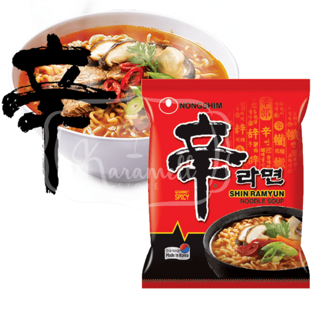 Lamen Miojos Importados  Nongshim - ATACADO 6x - Shin Ramyun Noodle Soup
