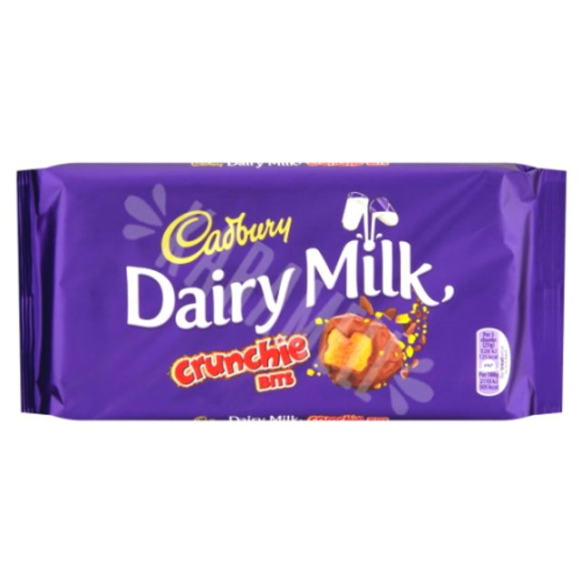 Chocolate Crunchie Bits Cadbury - Bombonzinhos em Barra - Inglaterra 