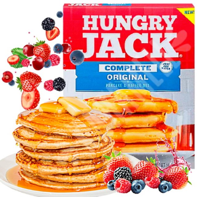 Massa Panqueca Waffle Mix Hungry Jack Complete Original - EUA