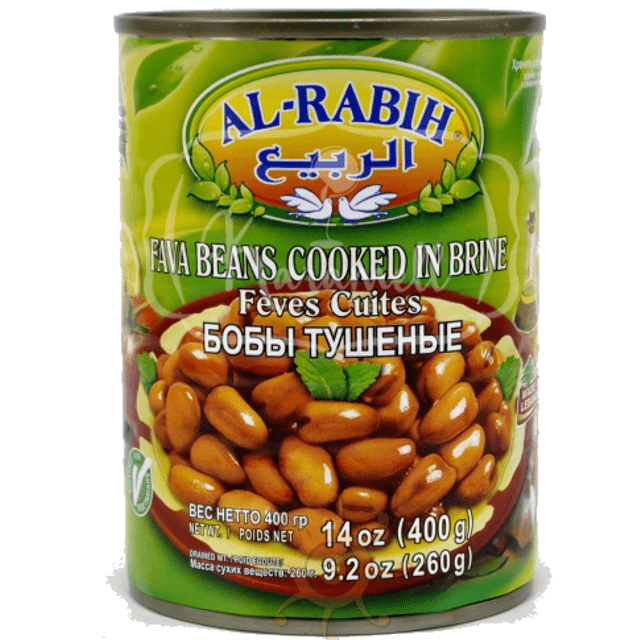 Fava Beans Al Rabih - Feijões Temperados Enlatados - Importado Líbano