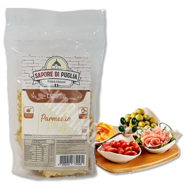Snack Crostini Parmesão - Sapore Di Puglia