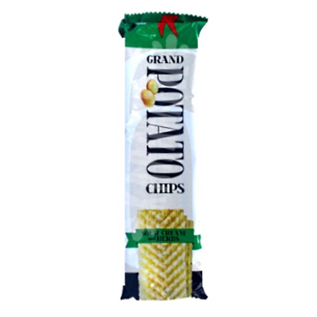 Snack Potato Sour Cream and Herbs - Grand Chips - Estônia
