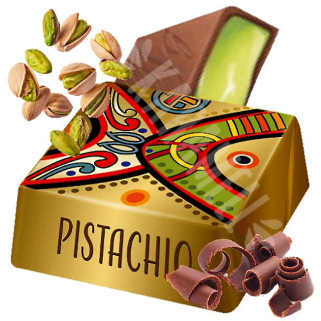 Chocolate Squares Pistachio Goplana  - Importado Polônia