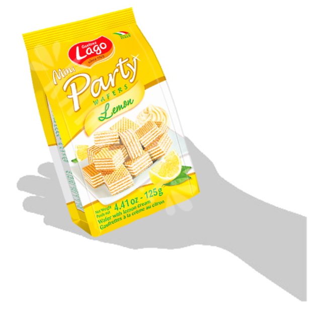 Biscoitos Wafers Mini Party Lemon Gastone Lago - Importado Itália