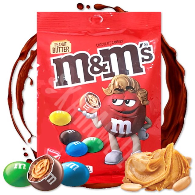 M&M's Peanut Butter 144.6g - Chocolate Candies - EUA  